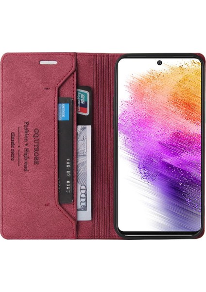 Samsung Galaxy A73 5g Kickstand Premium Deri Iki Kart Yuvaları (Yurt Dışından) fiyatları