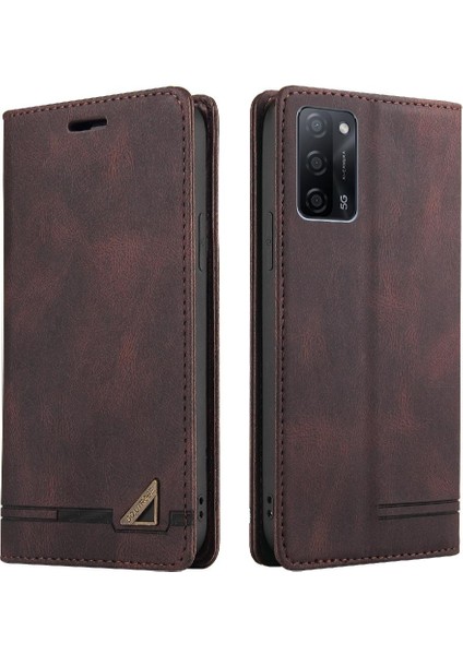 Oppo Oppo 5g Premium Deri Iki Kart Yuvaları Kickstand Premium Için Kılıf (Yurt Dışından)