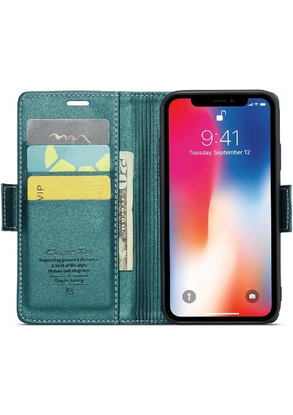 IPhone Xs Max Cüzdan Durumda Anti Dolandırıcılık Kart Yuvası Kickstand (Yurt Dışından) fiyatları