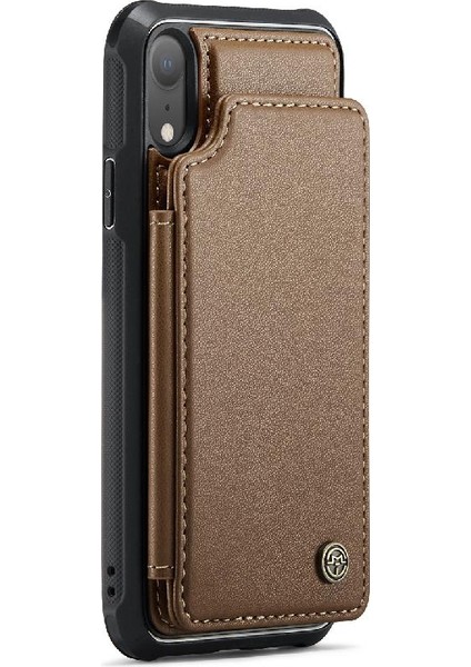 IPhone Xr Kickstand Rfıd Engelleme Pu Deri Kart Için Caseme Cüzdan Kılıf (Yurt Dışından)