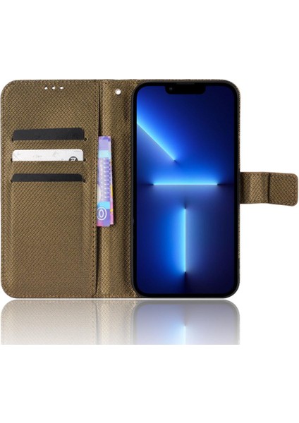 IPhone 13 Için Kılıf Pro Nax Kart Tutucu Kickstand Manyetik Cüzdan Kapak (Yurt Dışından)
