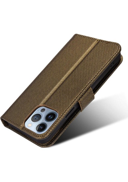 IPhone 13 Için Kılıf Pro Nax Kart Tutucu Kickstand Manyetik Cüzdan Kapak (Yurt Dışından)