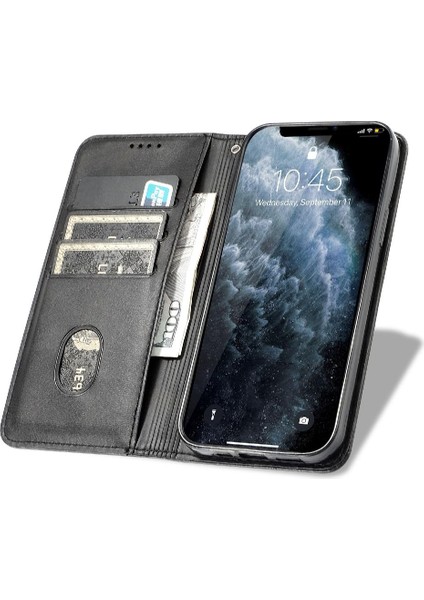 YH Mall Kart Tutucu Kickstand Deri Folio Flip ile Samsung Galaxy Case Için Kılıf (Yurt Dışından)