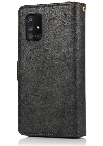 Samsung Galaxy A71 5g Fermuar Cep Cüzdan Kılıf 9 Kart Yuvaları ile (Yurt Dışından)