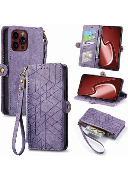 IPhone 15 Için Flip Case Pro Max Basit Iş Kapak Kapak Darbeye (Yurt Dışından)