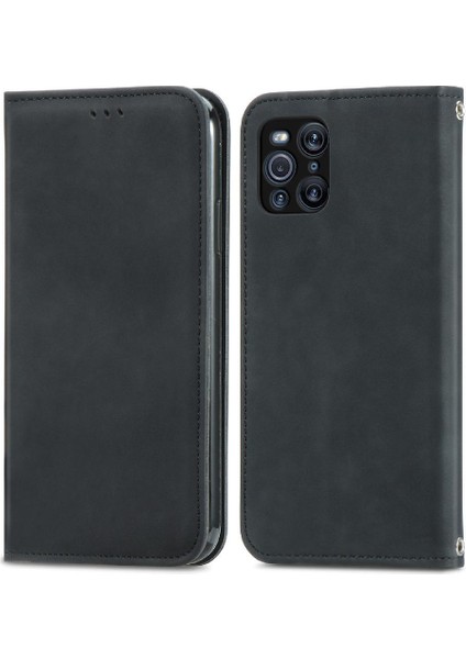 Oppo Bulmak Için Kılıf X3 Pro Cüzdan Kordon Fermuar Basit Iş Deri (Yurt Dışından) modelleri