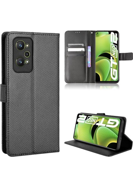 Realme Gt 2 Kart Tutucu Kickstand Kapak Manyetik Cüzdan Için Kılıf (Yurt Dışından)