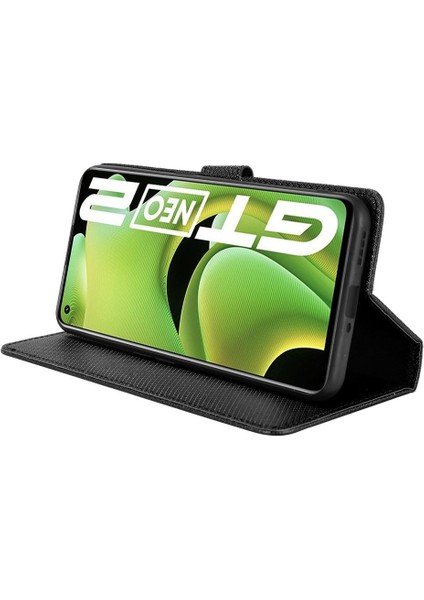 Realme Gt 2 Kart Tutucu Kickstand Kapak Manyetik Cüzdan Için Kılıf (Yurt Dışından)