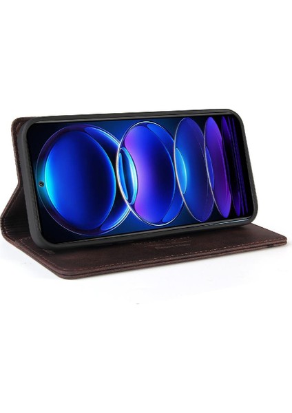 Xiaomi Poco X5 Premium Deri Premium Deri Kılıf Kickstand Iki (Yurt Dışından) indirimleri