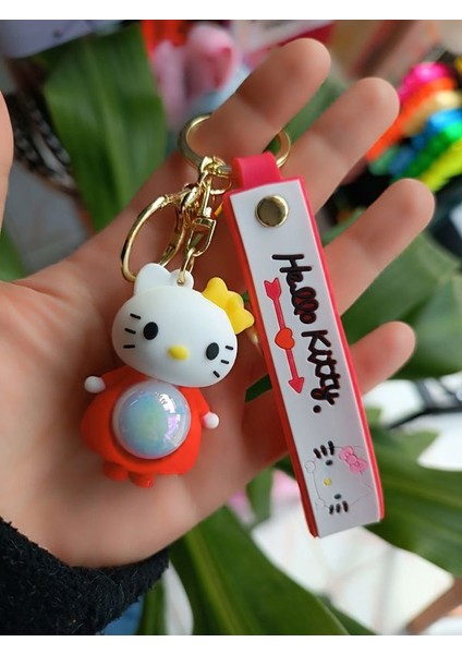 Işıklı Hello Kitty Anahtarlık