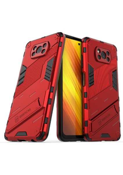 Xiaomi Poco X3 Nfc Koruyucu Kapak Için Kılıf Kickstand Sağlam Askeri (Yurt Dışından)