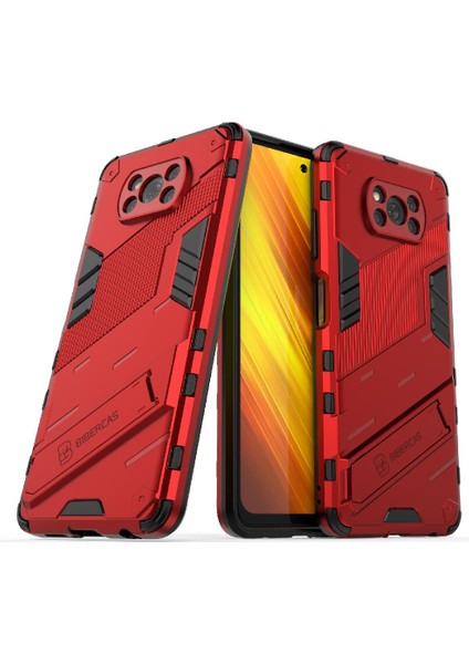 Xiaomi Poco X3 Nfc Koruyucu Kapak Için Kılıf Kickstand Sağlam Askeri (Yurt Dışından)