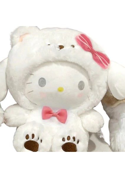 Beyaz Ayı Yugui Köpek Bebek Peluş Oyuncak Kuromi Bebek Bez Bebek'e Dönüşüm (Yurt Dışından)