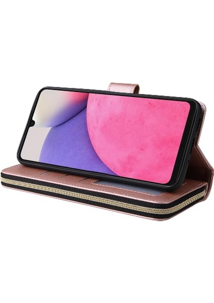 Samsung Galaxy A33 5g Için Kılıf ile El Kayışı Cüzdan Durumda 9 Kart (Yurt Dışından) modelleri