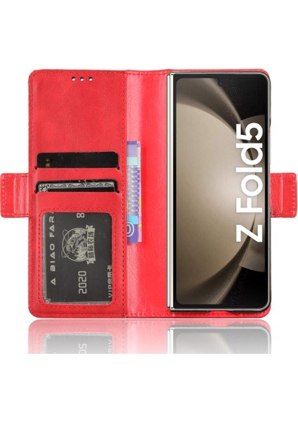Samsung Galaxy Z Için Kılıf Fold 5 5g Pu Deri Manyetik Kapatma Cüzdan (Yurt Dışından) indirimleri