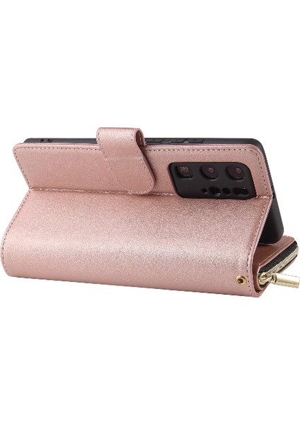 Huawei P40 Pro Flip Kapak Için Kılıf Fermuar Cep Kart Tutucu ile El 9 (Yurt Dışından)