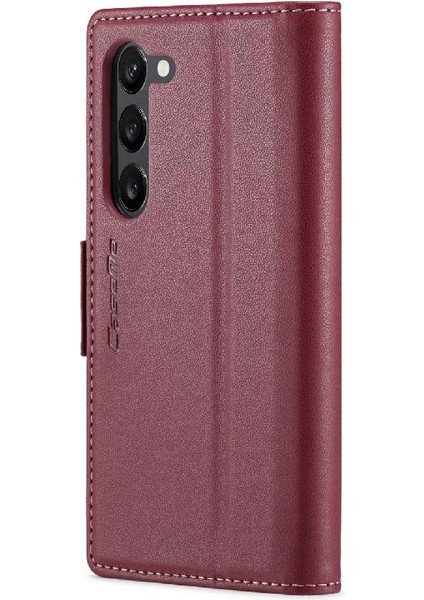 Samsung Galaxy S23 Cüzdan Durumda Kickstand Anti Dolandırıcılık Durumda (Yurt Dışından) modelleri