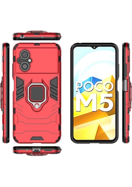 Xiaomi Poco M5 4g Kickstand 360 &deg; Dönen Halka Askeri Damla Kapak (Yurt Dışından) fırsatları
