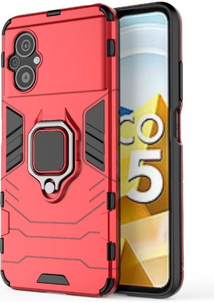 Xiaomi Poco M5 4g Kickstand 360 &deg; Dönen Halka Askeri Damla Kapak (Yurt Dışından) indirimleri