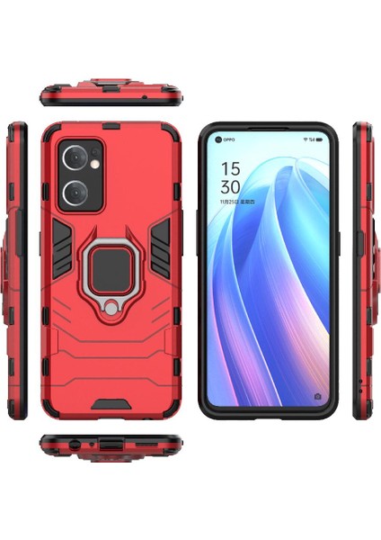 Oppo Oppo 7 5g Için Kılıf Kickstand Askeri Damla Koruma Darbeye Halka (Yurt Dışından)