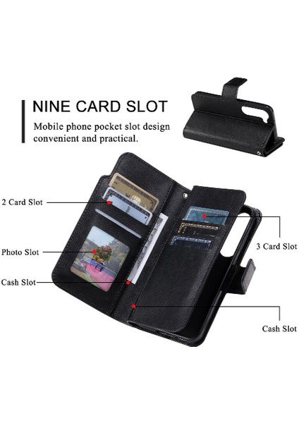 Samsung Galaxy S23 Cüzdan Pu Deri Kickstand Manyetik 9 Kart (Yurt Dışından) indirimleri