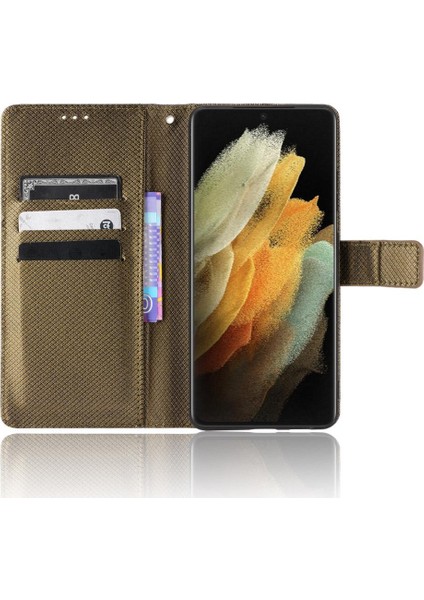 Samsung Galaxy S21 Ultra Kickstand Kart Tutucu Kapak Manyetik (Yurt Dışından) indirimleri