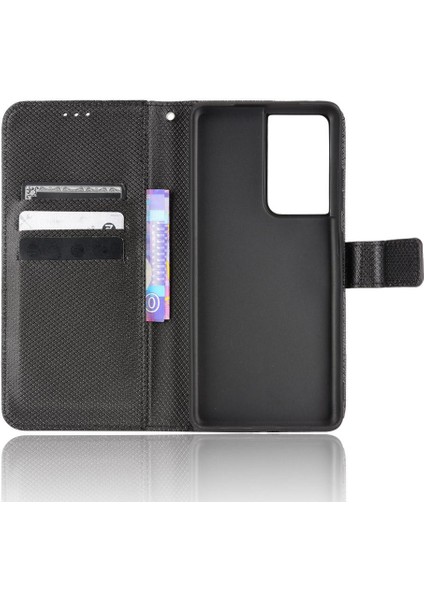 Samsung Galaxy S21 Ultra Kickstand Kart Tutucu Kapak Manyetik (Yurt Dışından) fırsatları