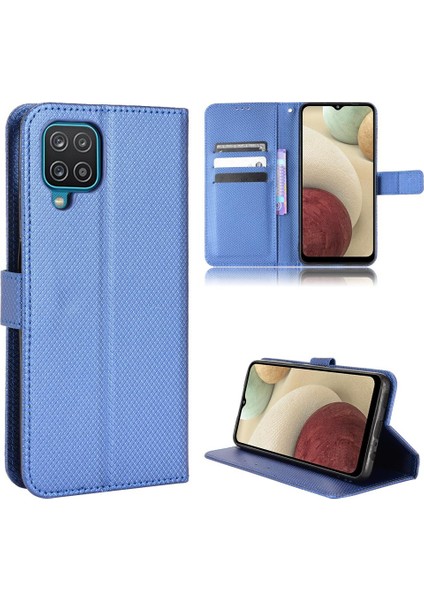 Samsung Galaxy A12 5g Kickstand Manyetik Cüzdan Kart Tutucu Kapak (Yurt Dışından)