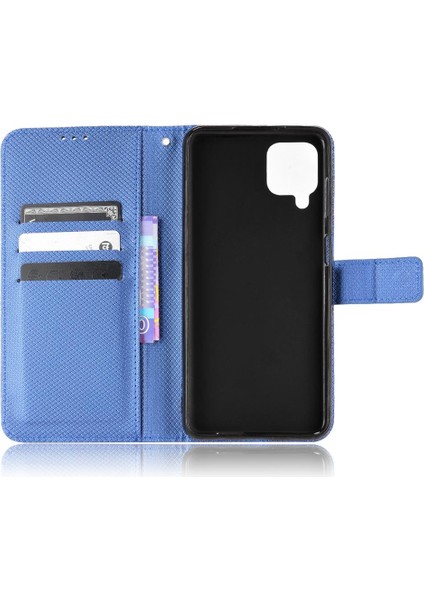 Samsung Galaxy A12 5g Kickstand Manyetik Cüzdan Kart Tutucu Kapak (Yurt Dışından)