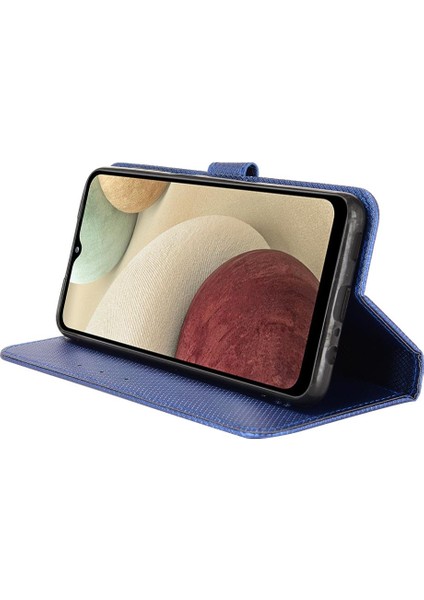 Samsung Galaxy A12 5g Kickstand Manyetik Cüzdan Kart Tutucu Kapak (Yurt Dışından)