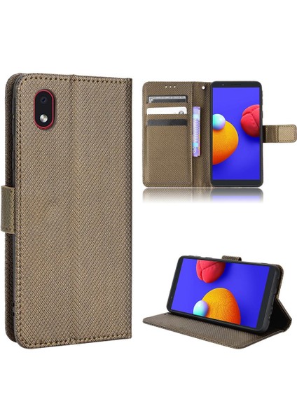 Samsung Galaxy M01 Çekirdek Kart Tutucu Kapak Kickstand Manyetik (Yurt Dışından)
