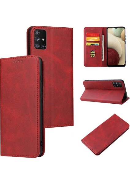 Samsung Galaxy A71 5g Deri Için Kılıf Folio Flip Case Kart Ekleme (Yurt Dışından)