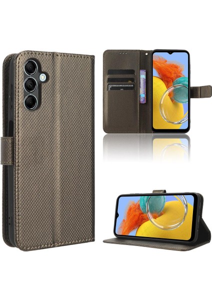 Samsung Galaxy M14 5g Için Kılıf Kart Tutucu Kapak Manyetik Cüzdan Kickstand (Yurt Dışından)