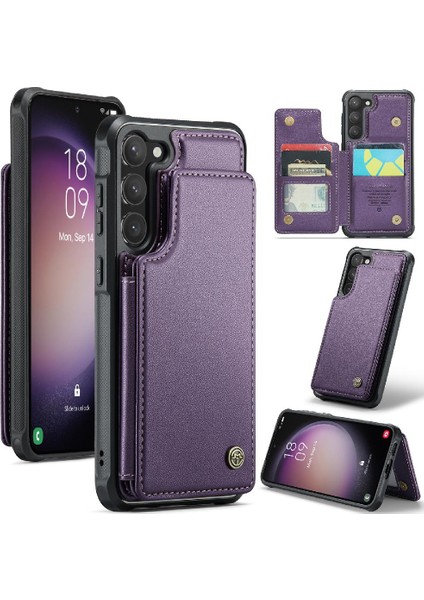 Samsung Galaxy S23 Için Caseme Cüzdan Durumda Pu Deri Ince Darbeye Vaka (Yurt Dışından)