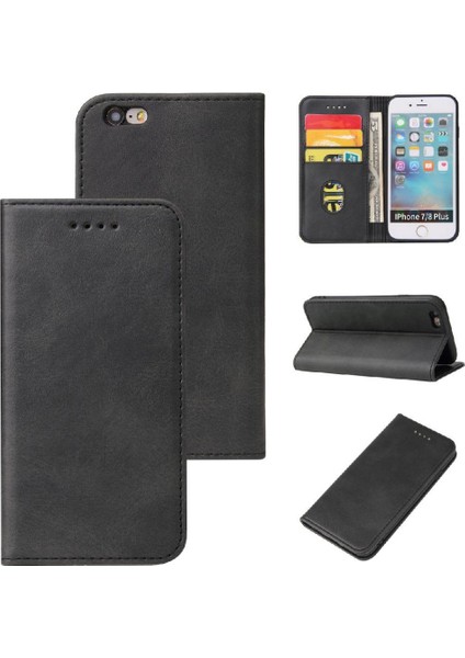 Kart Tutucu Kickstand Kart ile iphone Xr Deri Folio Flip Case Için Kılıf (Yurt Dışından)