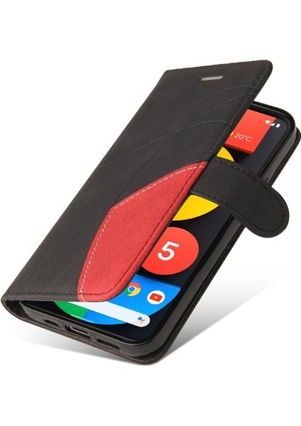 Kart Yuvası Standı Pu ile Google Piksel 5 Xl Kickstand Koruyucu Kılıf (Yurt Dışından)