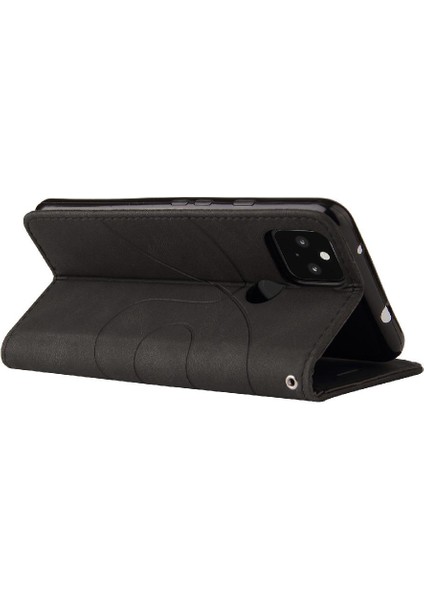 Kart Yuvası Standı Pu ile Google Piksel 5 Xl Kickstand Koruyucu Kılıf (Yurt Dışından)