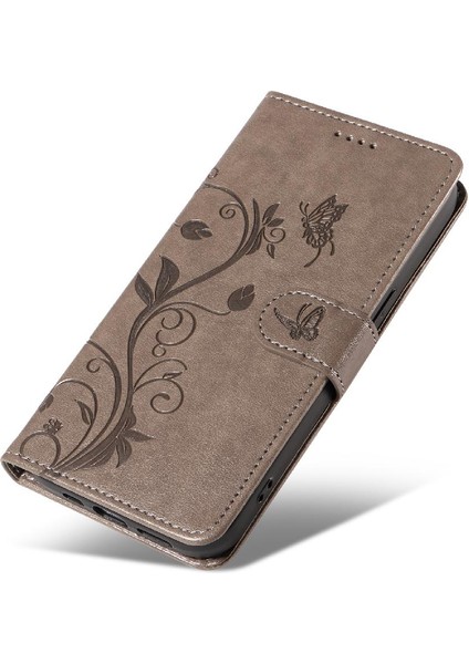 Huawei Huawei 2019 Için Flip Case Yüksek Kaliteli Deri Kabartmalı Kelebek ve (Yurt Dışından)