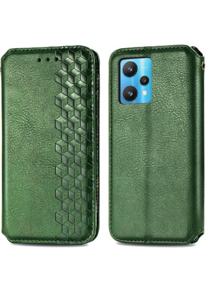 Oppo Realme 9 Pro Cüzdan Fonksiyonu Için Kılıf Deri Kılıf Moda Tasarımı (Yurt Dışından)
