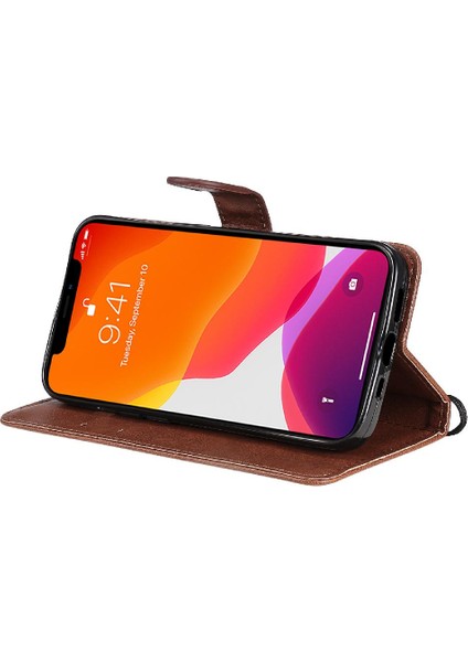 Kart Yuvası Iş Cüzdan ile iphone 14 Klasik Düz Renk Için Flip Case (Yurt Dışından) fiyatları
