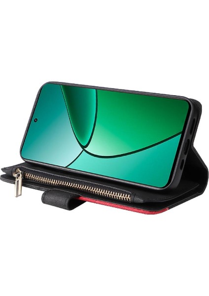 Realme 12 Artı Fermuar Cüzdan Tarzı Iki Renkli Dikiş Dokuz Kart (Yurt Dışından) fırsatları