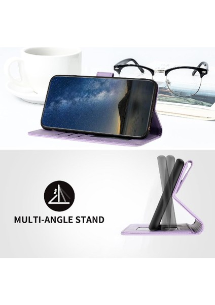 Kart Yuvası Standı Kickstand Koruyucu Pu Flip ile Tecno Camon 20 Için Kılıf (Yurt Dışından)