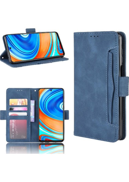 Xiaomi Redmi Için Not 9 Pro Max Ayarlanabilir Ayrılabilir Kart Tutucu Manyetik Kapatma Deri Cüzdan Kapak (Yurt Dışından)