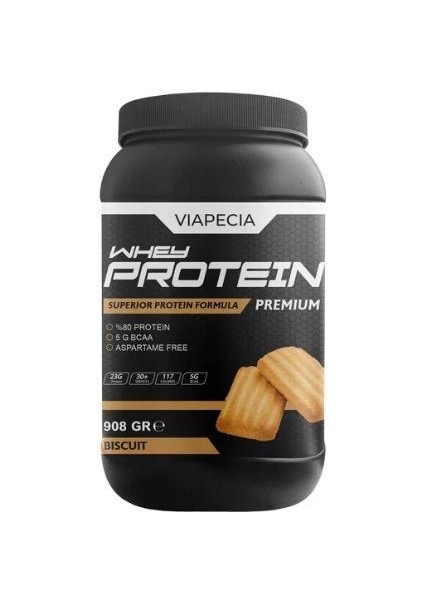 Whey Protein Biskuvi Aromalı Bol Proteinli 908 Gr Premium