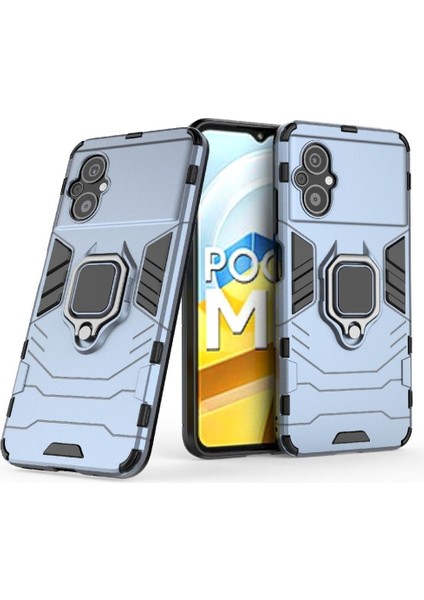 Xiaomi Poco M5 4g Kickstand 360 &deg; Dönen Halka Askeri Damla Kapak (Yurt Dışından)