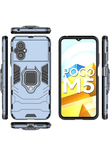 Xiaomi Poco M5 4g Kickstand 360 &deg; Dönen Halka Askeri Damla Kapak (Yurt Dışından) modelleri