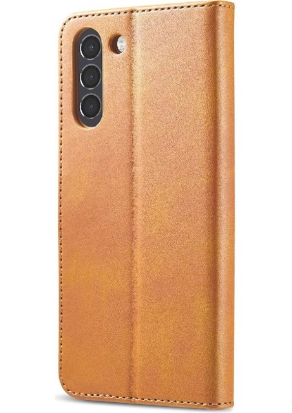 Samsung Galaxy S21 Fe Buzağı Doku Yatay Çevir Deri Kılıf (Yurt Dışından) modelleri
