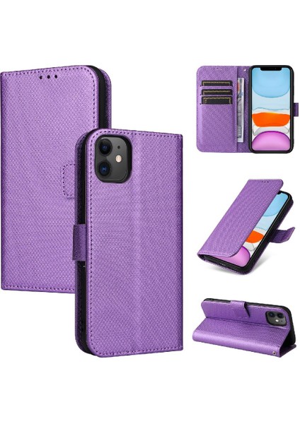 IPhone 12 Için Kılıf Mini Kapak Kart Tutucu Kickstand Manyetik Cüzdan (Yurt Dışından)