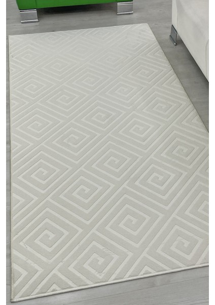 Delüx Üstün Kalite Kaymaz Taban Yolluk Halı Beyaz fırsatları