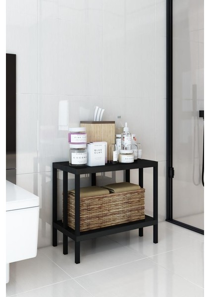 Armars Scaffale 2 Banyo Rafı, Plastik Kitaplık, 2 Raflı Organizer, Banyo Rafı, Bahçe Balkon Organizeri